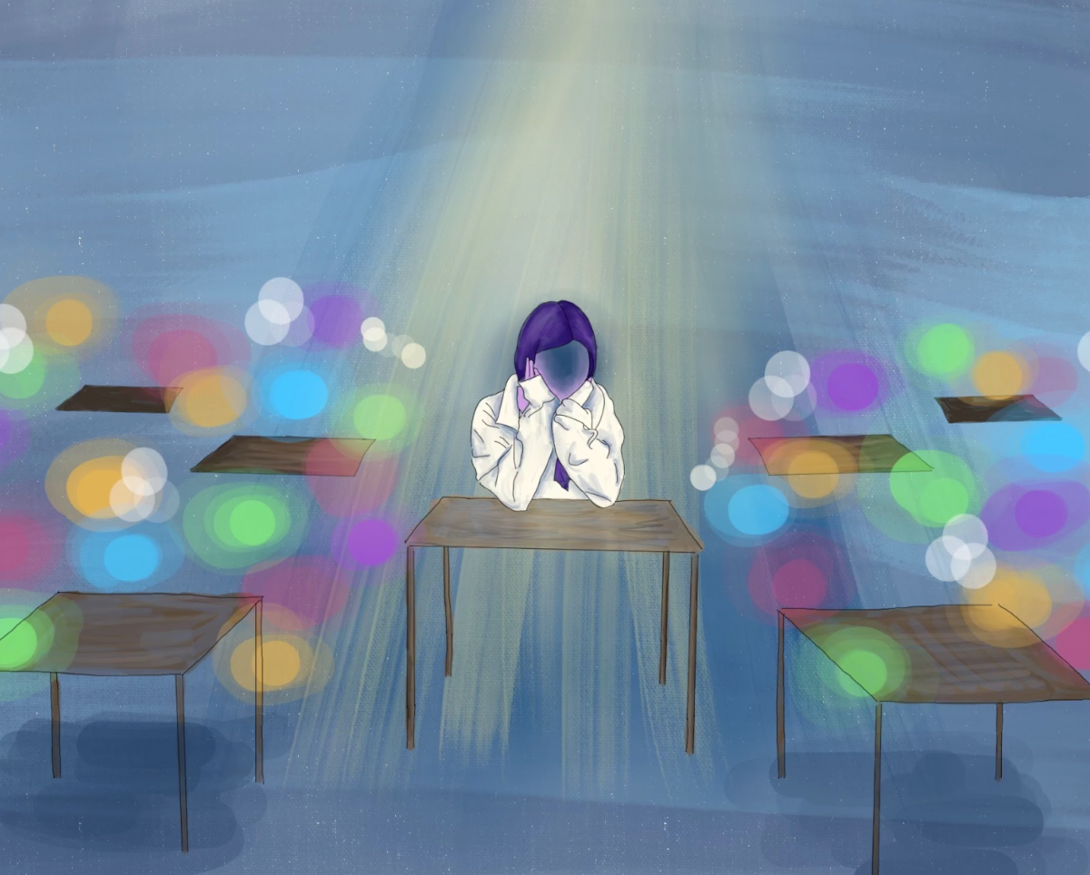 Lonely but not alone: student sits in a classroom full of her peers, feeling like she doesn't belong with any of them